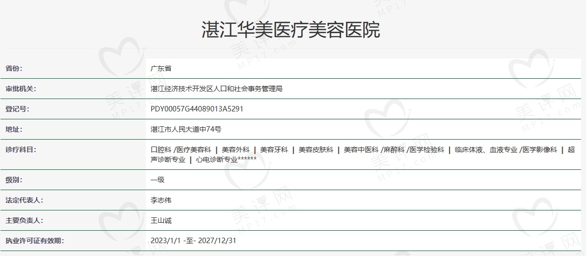 湛江华美医疗美容医院是正规医院吗