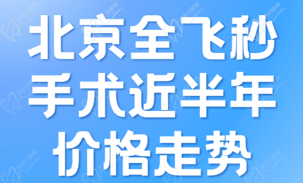 北京全飞秒手术近半年价格走势